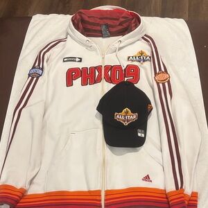 Vintage NBA 2009 Allstar Jacket with Hat. Only one in the world this design. 2XL